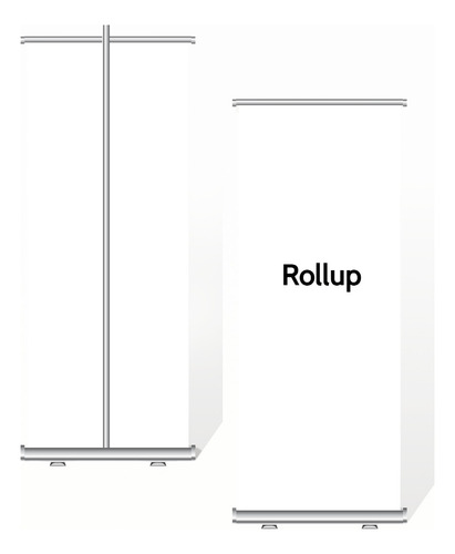 Porta Banner Rollup De Aluminio 80 X 200