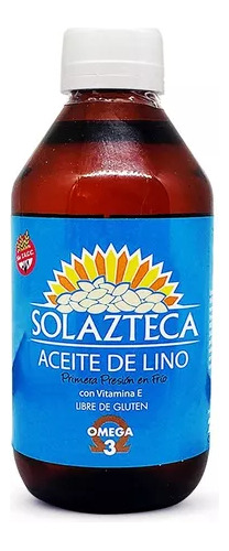 Aceite De Lino , Primera Presion En Frio, Botella Vidrio 250