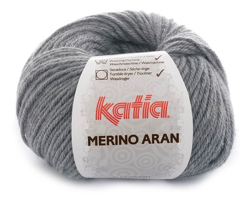 Merino Aran Lana Katia 52% Merino 48% Acrilico 100 Gr 155 Mt