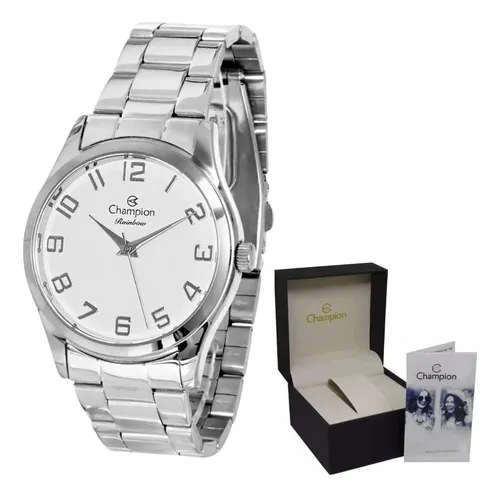 comprar Relogio Pulso Champion Feminino Prateado Prova D'agua