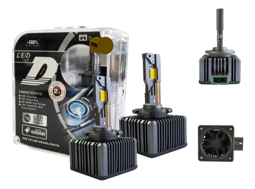 Kit 2 Foco Led D3s D3r Hid Led Csp Nitrogeno Cambus Luz Fija