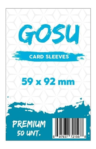 Fundas Micas Para Cartas 59 X 92 Mm Euro Premium Marca Gosu