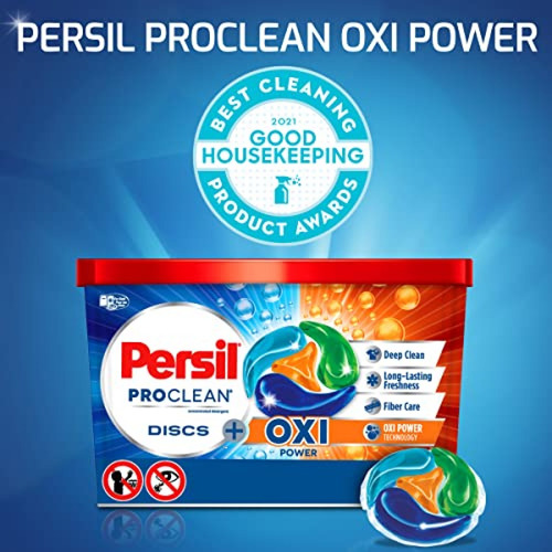 Imagen 4 de 9 de Quitamanchas Persil Discs Detergente Para Ropa, Oxi, 38 Unid
