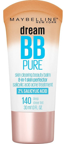 Maybelline Dream Bb Pure Cream 8 En 1 (30ml) Tono 140-deep