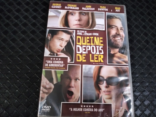 Dvd - Queime Depois De Ler - Filme Original (Usado)