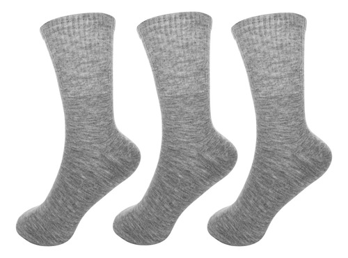 Calceta Deportiva 3 Pares - 80% Algodon Varios Colores