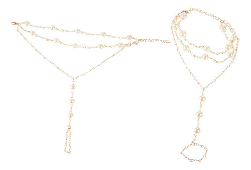 2 Unidades De Elegante Cadena De Tobillo Y Pie De Playa Con