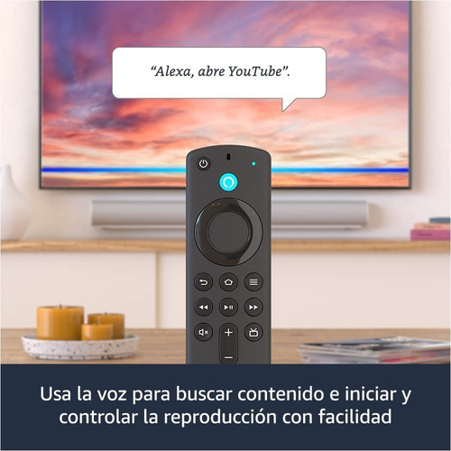 Amazon Fire Tv Stick 4k Max 8 Gb 2022 Control Por Voz Wifi 6 Color Negro Tipo De Control Remoto De Voz
