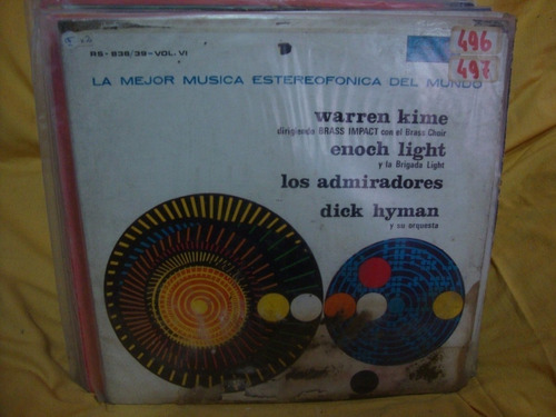 Vinilo Enoch Light Los Admiradores Dyck Hyman La Mejor Mu O1