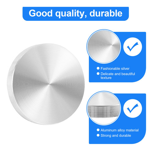 Pata De Mesa Adaptadora De Placa De Vidrio, Aluminio, Redond