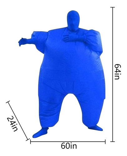 Disfraz Inflable De Cuerpo Entero Para Cosplay, Color Azul B