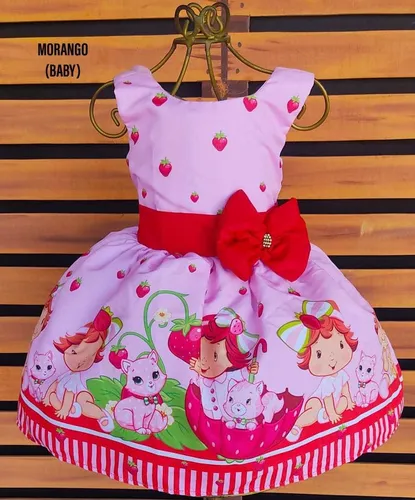 Vestido tema cheap moranguinho