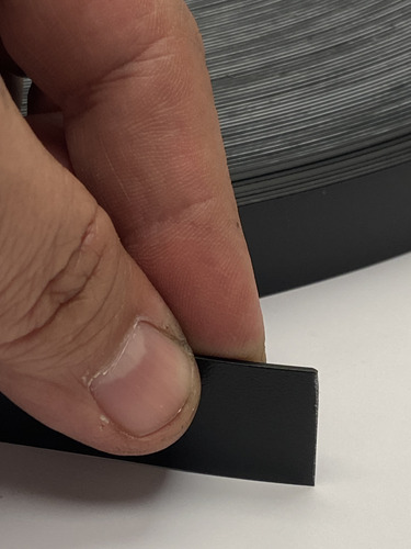 Cubre Canto Pvc Negro 19mm X 1mm Cintilla 100 Metros