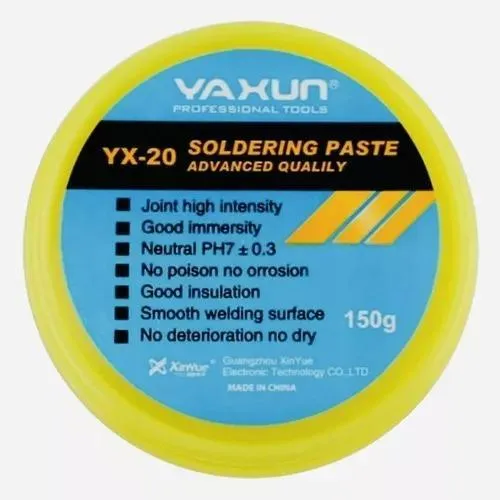 Pasta de soldadura Yaxun Yx-20, 20 unidades, 75 g, alta calidad