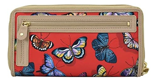 Anuschka Cartera De Viaje Con Bloqueo Rfid - Colección Wande