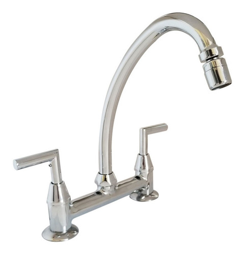 Grferia Cocina Mesada Aqualaf Aukan Lever Cromo 9001