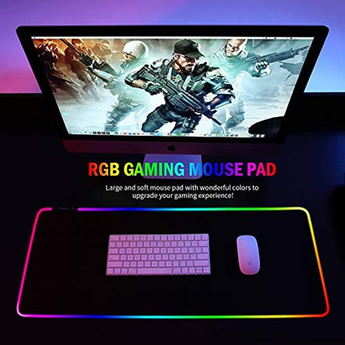 Gaming Mousepad Itopfox 4 Modos Led Rgb Xl Grande Color Rgb gaming mouse pad