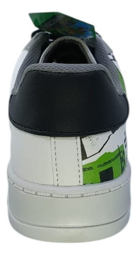 Tenis Para Niño Minecraft Creeper Casual Mi4022 Gris 18-21