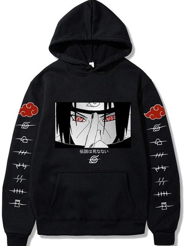Suéter Naruto Símbolos Itachi Uchiha Edición Premium 