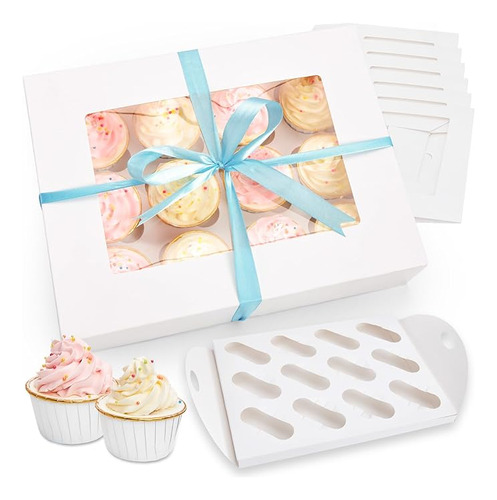 Contenedores Para Cupcakes Paquete 6 Cajas Magdalenas Paquet