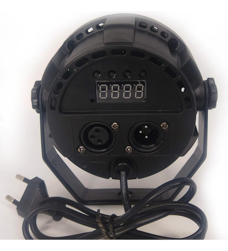 Luz Par 12 Leds 1w Rgb Dmx Strobo Painel Digital Canho