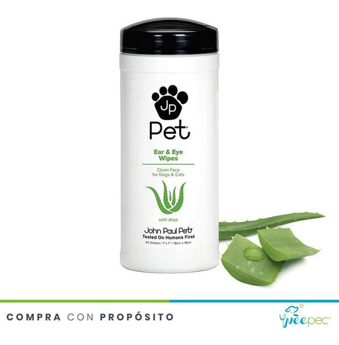 Imagen 1 de 2 de Toallitas Limpiadoras Jp Pet De Orejas Y Ojos