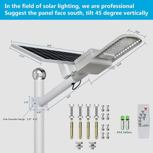 Qige Luces Solares Equivalentes A 300 W, Lámpara De Noche Al