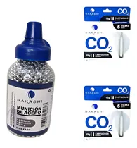 Comprar Kit Tiro Deportivo 10 Tanques Co2 + 1500 Balines Postas Bbs 