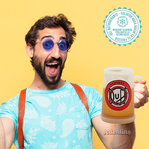 6 Vaso Chopp Gel Refrigerante Cerveza Fernet Siempre Frío