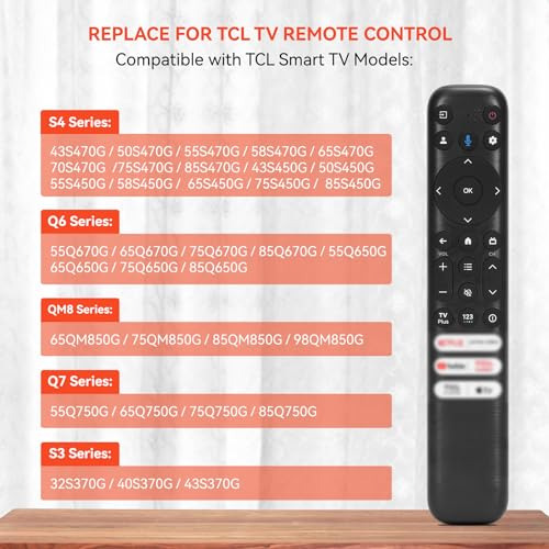 Control Remoto Rc813: Paquete De Tv Compatible Con Tcl-andro
