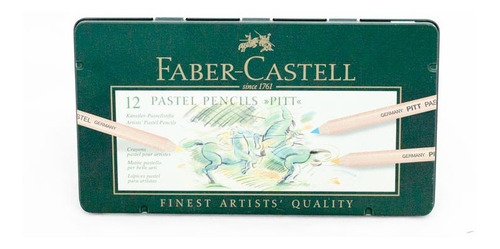 Estuche Colores Lapiz Pastel Estuche X 12 Faber Castell Pitt