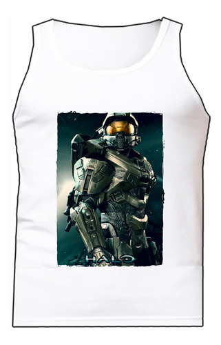 Esqueleto Halo Gamer Vintage Camisilla Bca Urbanoz