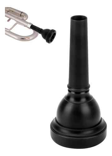 Boquilla De Trombon Herchr Negra 10 Cm Para Trompeta Y