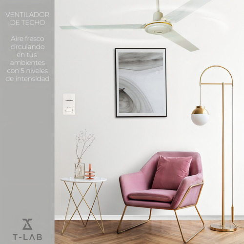 Ventilador Techo Abanico Moderno Aspas Metálicas Hogar Cantidad De Aspas 3 Estructura Negro Aspas Negro Diámetro 56 Frecuencia 60hz Material De Las Aspas Metal