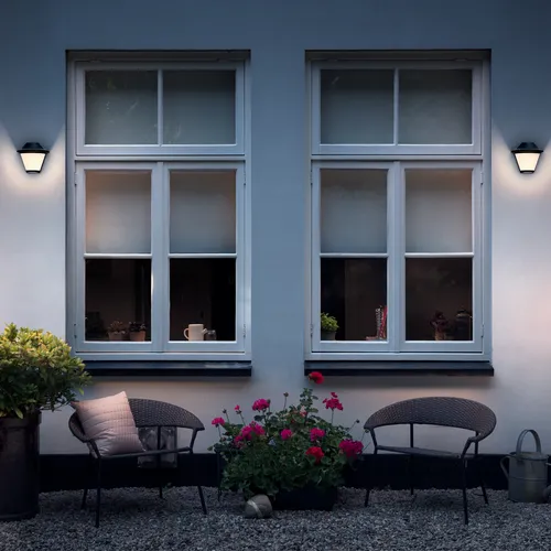 Aplique De Pared Exterior Philips Mygarden Serres Negro