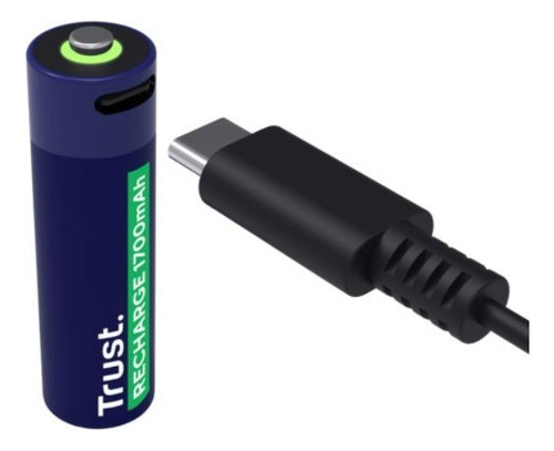 Trust 25584 Pilas Recargables Aa Usb-c 2 Uni