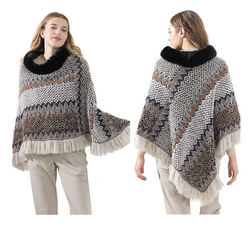 D Chal De Punto Nuevo Para Mujer De Otoño E Invierno, En Sto