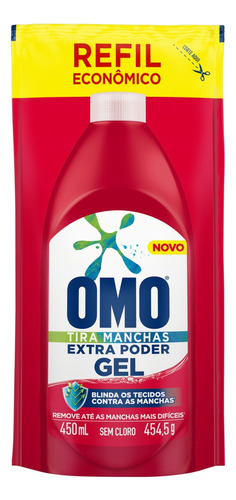 Tira manchas Omo  gel sachê 450 mL