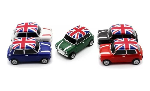 Memoria Usb 64gb Diseño Forma Figura Carro Mini Con Bandera