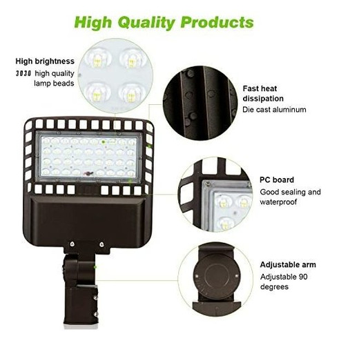 150w Led Parking Lot Lights 450w Hid Hps Replacement To