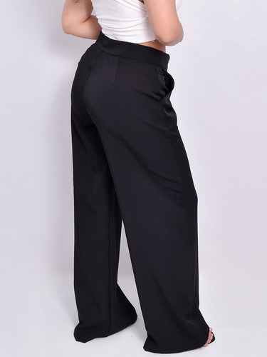 Pantalon De Mujer Vestir Ancho Two Way Moda Traje