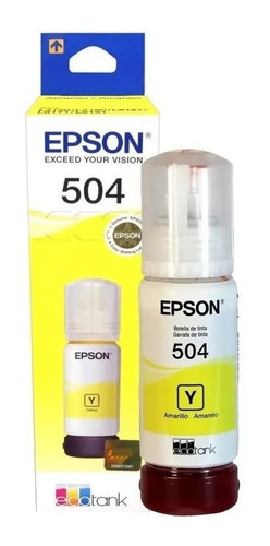 Tinta Epson 504 T504 T504420 Amarillo L4150 L4160 Original