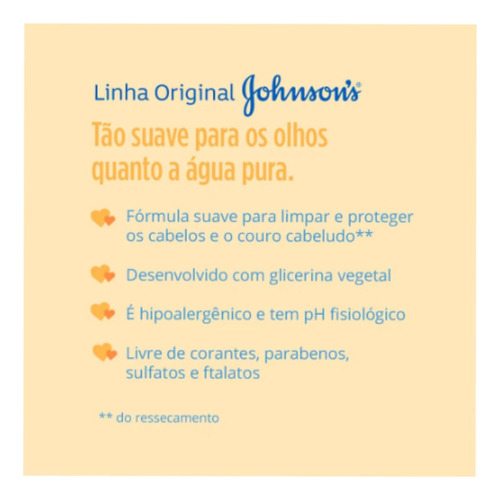 Kit 3x Shampoo Baby Johnsons Com Glicerina - 400ml