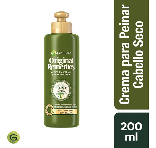 Original Remedies Aceite Crema Sin Aclarado Olivamítica200ml