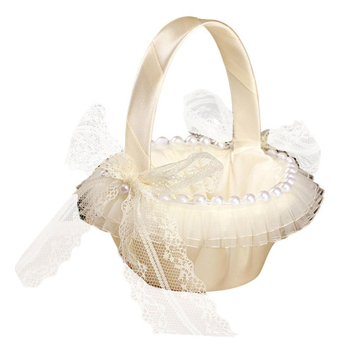 Cesta De Almacenamiento De Pétalos For Niña De Flores De