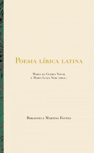 Livro Poesia Lirica Latina