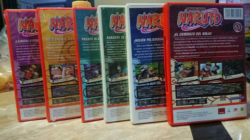Naruto, Dvd Volumen 1-2-3-6-7-8 (Usado)