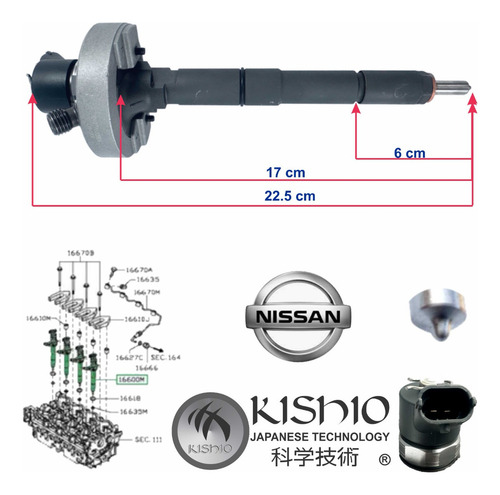 4 Inyectores Para Diesel Nissan Frontier 3.0l 2006-2018 Tdi