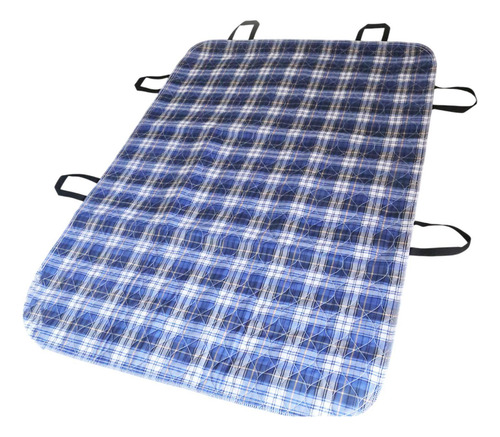 Colchoneta De Posicionamiento Con Asas Plaid Azul 80x90cm