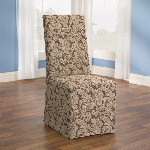 Ajuste Seguro Scroll  Funda Silla De Comedor  Borgona Sf354